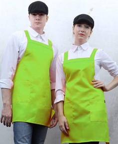 SAP-521 연두 뒤H형 폴리앞치마