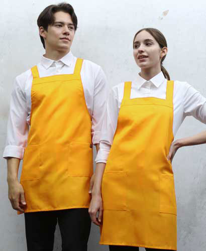 SAP-522 옐로우 뒤H형 폴리앞치마