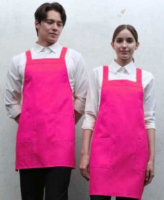 SAP-524 핑크 뒤H형 폴리앞치마