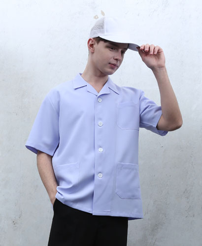 SHA-76 형광백색 기본반팔