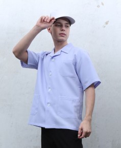 SHA-76 형광백색 기본반팔