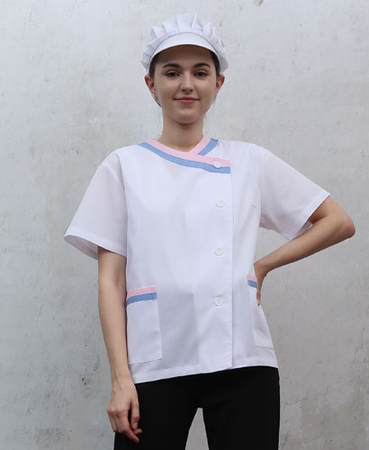 SHA-63 보라핑크 이중배색 반팔