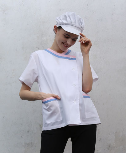 SHA-63 보라핑크 이중배색 반팔