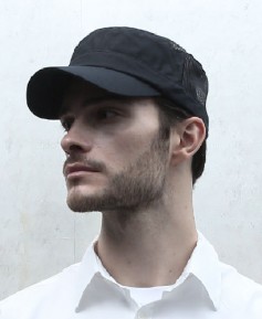 SC-964  블랙 매쉬 군모형모자