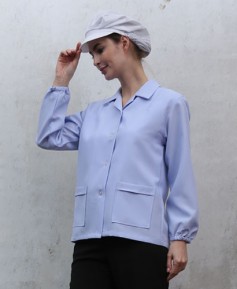 SHA-22 여성 푸른백색 작업복ㅡ폴리