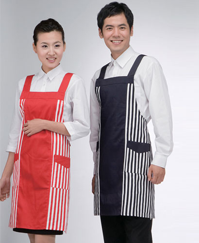 SAP-06 옆줄무늬배색 앞치마