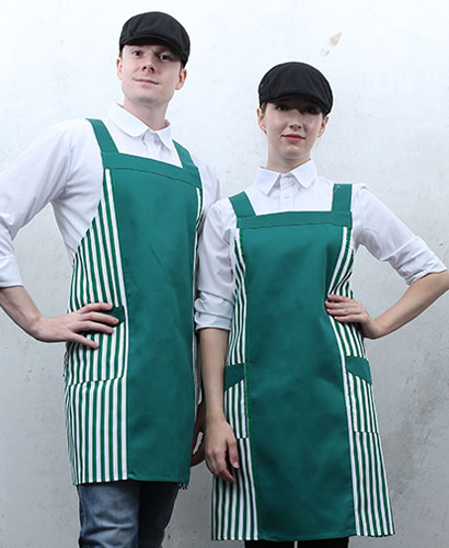 SAP-08-2 옆줄무늬배색 앞치마
