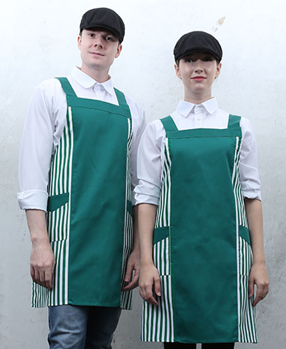 SAP-08-2 옆줄무늬배색 앞치마