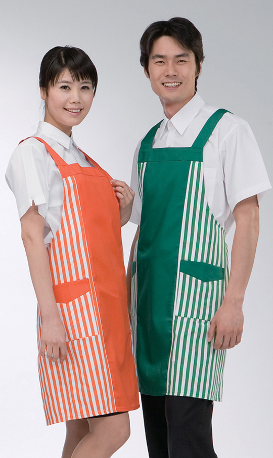 SAP-08 옆줄무늬배색 앞치마