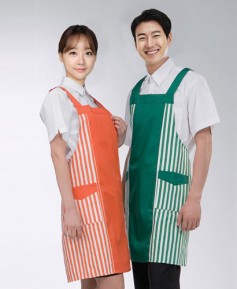 SAP-08 옆줄무늬배색 앞치마