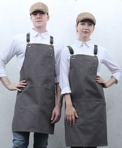 SAP-1001-2 그레이 캔퍼스 뒤 가죽조절끈