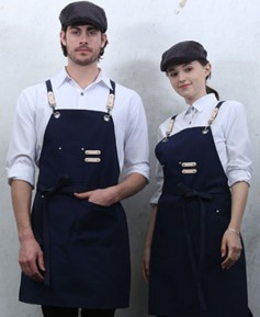 SAP-335 네이비 주머니 포인트 고급앞치마