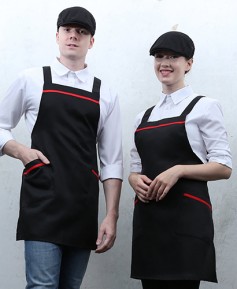 SAP-542 검정 적색띠 앞치마