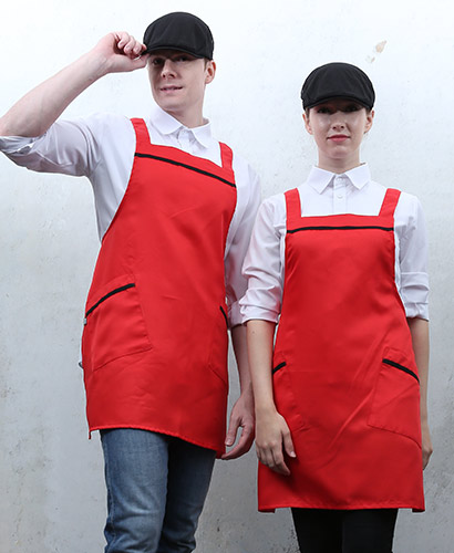 SAP-543 적색 검정띠 앞치마