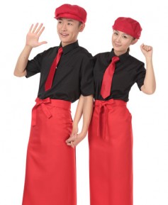 SAP-720 적색 허리롱 카페앞치마