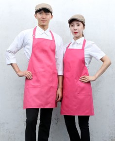 SAP-910 면혼방 핑크 목걸이 앞치마