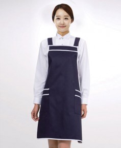SAP-93 곤색 흰띠 포인트 앞치마