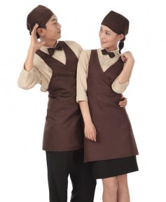 SAP-950 갈색 조끼형 앞치마