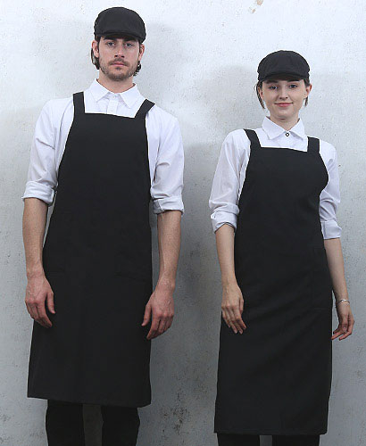 SAP-960 검정(롱)카페 앞치마