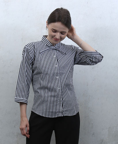 SB-117 검정줄지끈리본 칠부