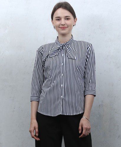 SB-122 곤색줄지리본 칠부