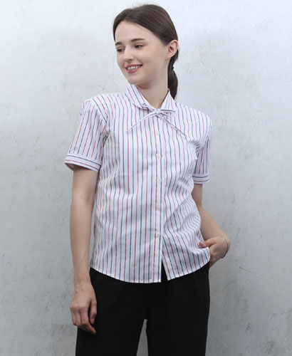 SB-126 반팔 색동줄지끈리본