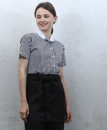 SB-127 검정줄지백색카라 반팔