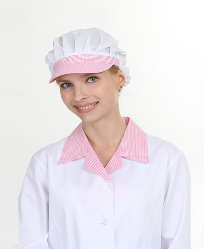 SC-100 핑크체크모자 304