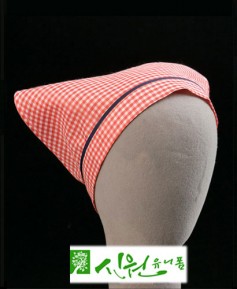 ◈ SC-183 적색체크검띠 스카프 ◈