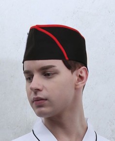 SC-940 검정 적띠 위망사모 ㅡ(남녀공용)