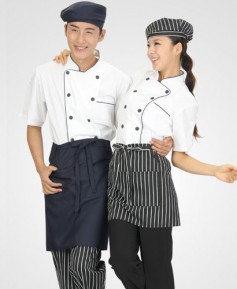 SCD-06 백색 곤색 더블 반팔