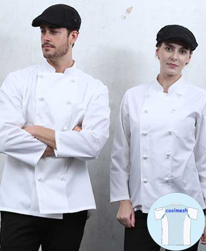 SCD-01 백색 매듭더블ㅡㅡㅡ32수 [등판/겨드랑이 쿨스판원단]