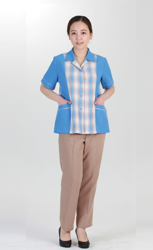 SCL-31 하늘색벽돌 유니폼 반팔