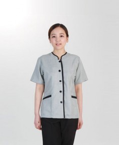 SCL-46 회색 차이나배색 반팔