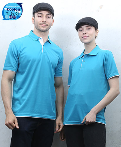 DT-162 소라 쿨론 이중 카라 반팔 티ㅡㅡ(주머니 없음)