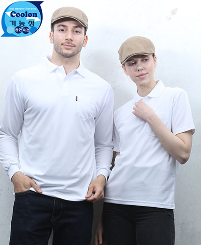 ▶ST-18 백색 기능성 베이직 단체복◀ㅡㅡㅡ(주머니있음)