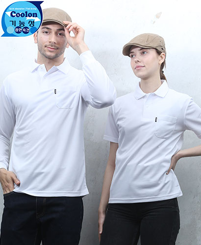 ▶ST-18 백색 기능성 베이직 단체복◀ㅡㅡㅡ(주머니있음)