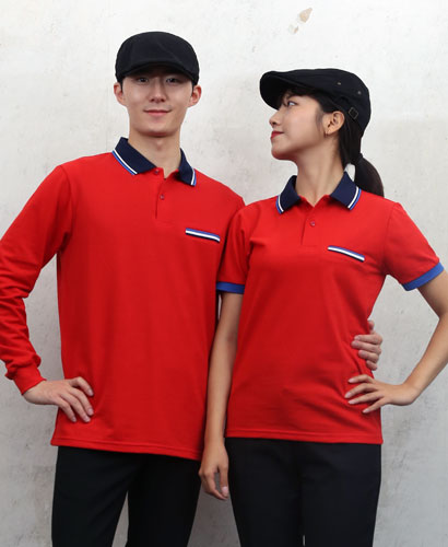 ▶ST-51 주머니 요꼬배색 ◀ㅡㅡㅡㅡㅡ홍색