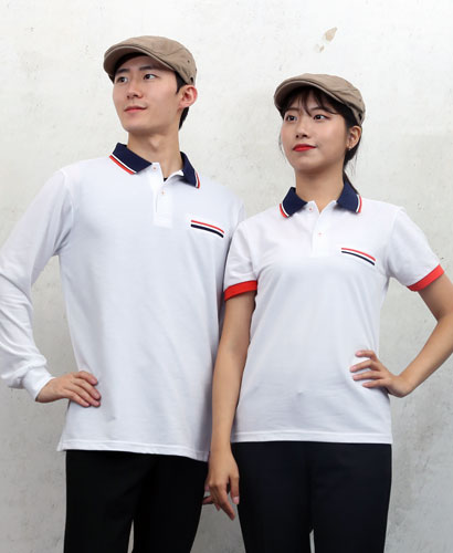 ▶ST-51 주머니 요꼬배색 ◀ㅡㅡㅡㅡㅡ백색