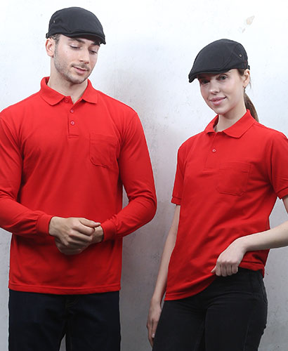ST-52 적색 폴로티셔츠 ◀ㅡㅡㅡㅡㅡ(주머니있음) 빅사이즈있음