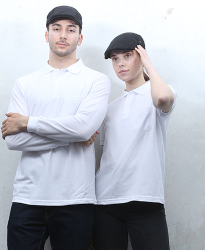 ST-52 백색 폴로티셔츠 ◀ㅡㅡㅡㅡㅡ(주머니있음)