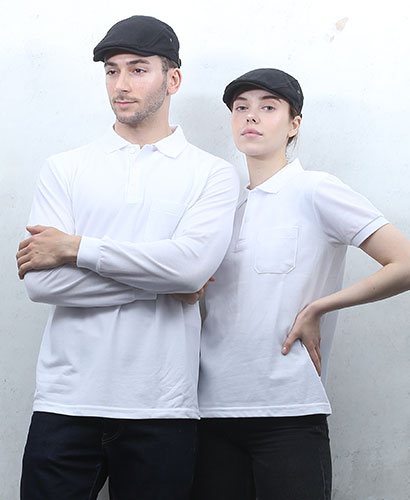 ST-52 백색 폴로티셔츠 ◀ㅡㅡㅡㅡㅡ(주머니있음)