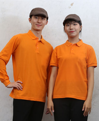 ▶ST-54 긴팔/반팔((고급))폴로티셔츠 순면◀ㅡㅡ오렌지
