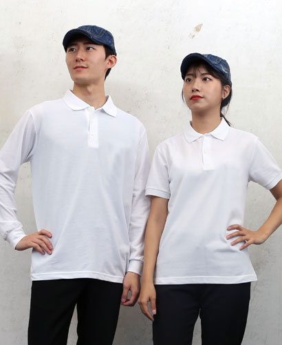 ▶ST-54 긴팔/반팔((고급))폴로티셔츠 순면◀ㅡㅡ백색