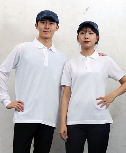▶ST-54 긴팔/반팔((고급))폴로티셔츠 순면◀ㅡㅡ백색