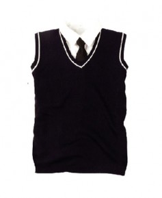 SG-47 검정 니트 선 조끼