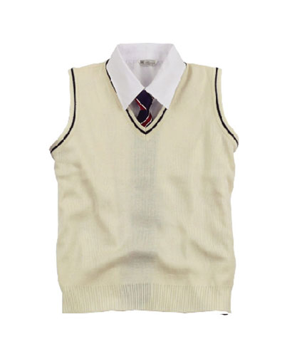 SG-44 아이보리 니트 선 조끼