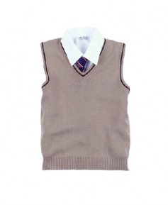 SG-44 베이지 니트 선 조끼