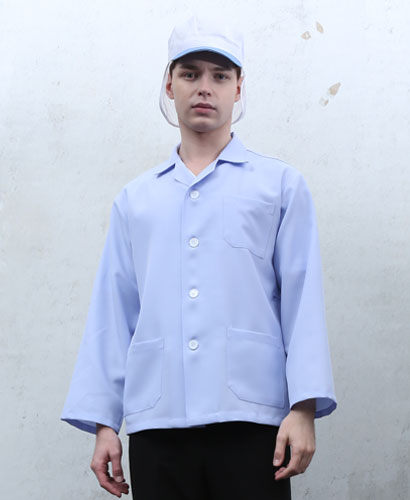 SHA-21 남성 푸른백색 작업복 ㅡㅡ폴리
