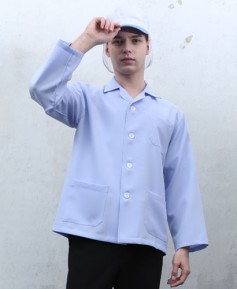 SHA-21 남성 푸른백색 작업복 ㅡㅡ폴리